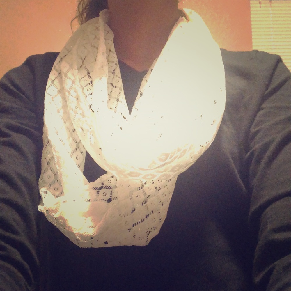White scarf